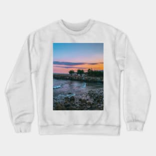 Summer Sunset Relax Yoga Beach Meditation Crewneck Sweatshirt